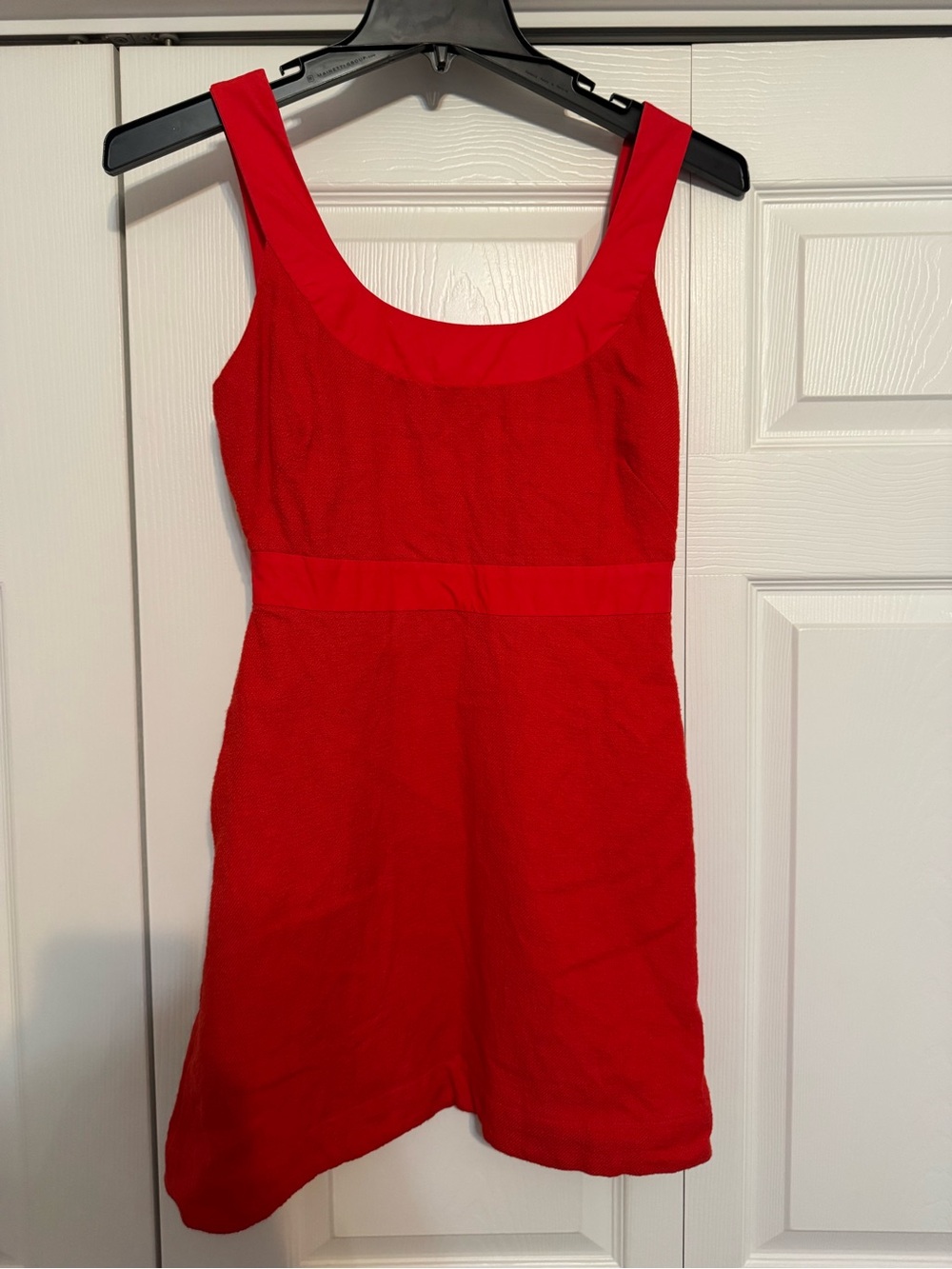 Maeve Red Scoop-Neck Mini Dress